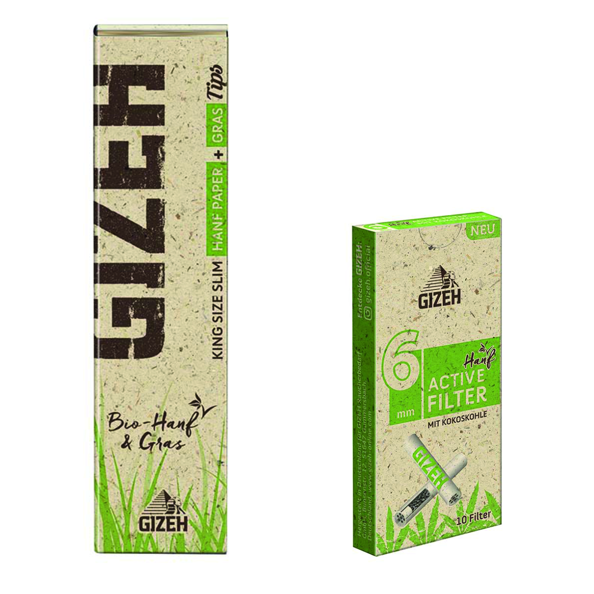 Gizeh Hanf & Gras Papers+Tips & Active Filter Bundle